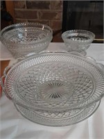 Cut glass bowls