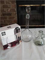Decanters and  wine glasses