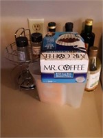 Coffee rack and misc
