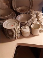 Set of stoneware dishes