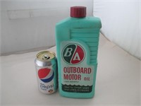 Rare contenant de plastique B / A  MOTOR OIL 1960