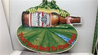 1995 BUDWEISER FROG TIN SIGN 36X30