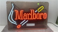 21X15VINTAGE MARLBORO NEON SIGN IN ACRYLIC CASE