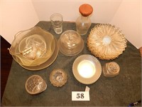 Assorted Glass dishes