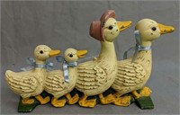 Duck Family Cast Iron Doorstop