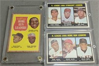 3 Baseball Cards. 1962 Topps Willie Mays Frank