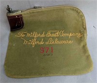 The Milford Trust Company Bank Bag W Key #371