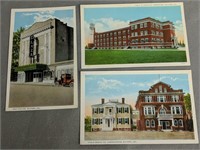 3 Milford Delaware Postcards. New Theater, Caulk