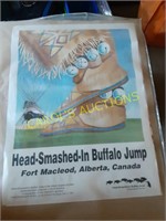 VINTAGE HEAD SMASHED IN BUFFALO JUMP POSTER