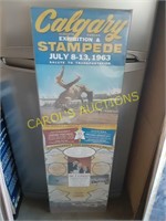 REPLICA STAMPEDE 1963 POSTER WITH 3 STOOGIES