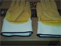Pair of new rubberized gloves