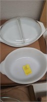 Servers forward king no lid, pyrex with lid