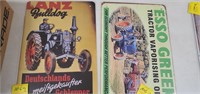 2 repro metal signs lanz and esso