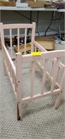 Wood crib frame no bottom