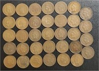(34) U.S. Indian Head Pennies
