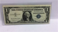 1957-B One Dollar Silver Certificate Bill