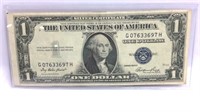 1935-E One Dollar Silver Certificate Bill