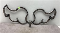 ANGEL WINGS COAT RACK MADE FROM HORSESHOES
