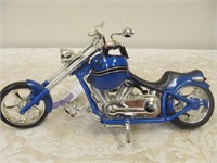 Model motorcycle, blue