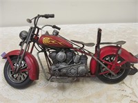 Model motorcycle, red w. symbol
