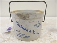 Kaukauna Klub small dairy crock