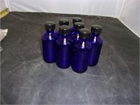 Cobalt Blue bottles with screw lids