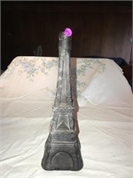 Vintage Eiffel Tower Painted Bottle Decanter