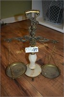 Scales Vintage/Antique Brass and Marble