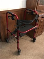 NICE Rolling, Folding Walker with Seat