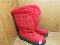 Warm Fuzzy Red Boots