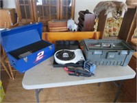 Toolbox w/fishing, hunting items, Toolbox grill