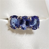 Certified 10K  Tanzanite(3.15ct) Ring