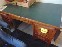 Vintage/Antique Wood Desk 54 x 30 x 31