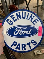 DECORATIVE METAL SIGN  GENUINE FORD PARTS