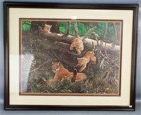 Lioness & Cubs by J. Dawson Print
