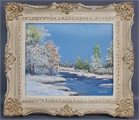 Winter Scene by V. Hollick