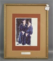 'Two Sailors Urinating' by Charles Demuth Print