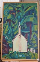 Church in Forest Landscape by Emily Carr Print