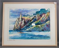 Watercolour of Scarborough Bluffs