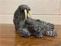 Soapstone Walrus Carving
