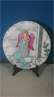 Beyond The Garden Gate Sparkle Angel wall plaque