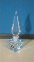 Golden Crown Crystal perfume bottle with ground
