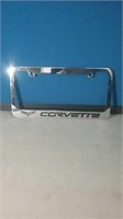 Chrome Corvette license plate frame. Even if you
