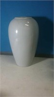 Gray ceramic vase 12 in tall