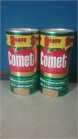 Two new cans of comet cleanser