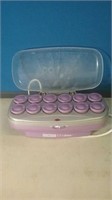 Conair hot curler set in a purple container