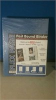 Pair of new blue Flex page photo albums