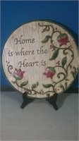 Home is where the heart is round decorator heavy