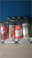Lots of vintage collector beer cans