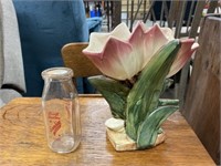 Mccoy Tulip Vase, Durst Brothers Cream Bottle